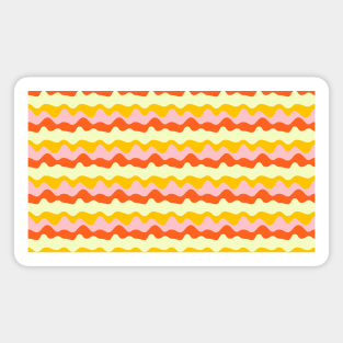 Colorful Liquid Retro Repeated Pattern Magnet